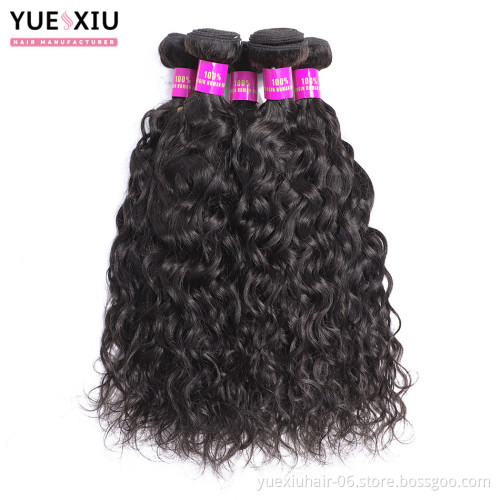 raw cambodian hair water wave hair bundles  cuticle aligned human hair bundles vendors